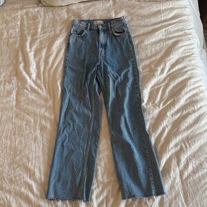 Zara Light Blue Denim High Waisted Jeans